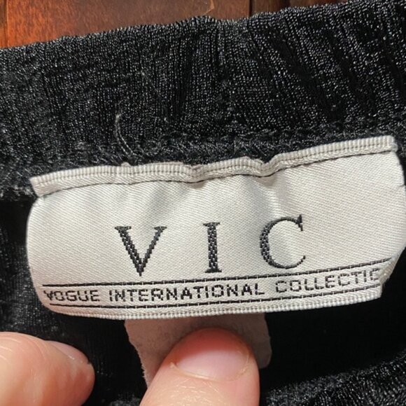 Vogue International collection vintage plus size 2X Elegant Black stretchy Pants - Picture 4 of 9